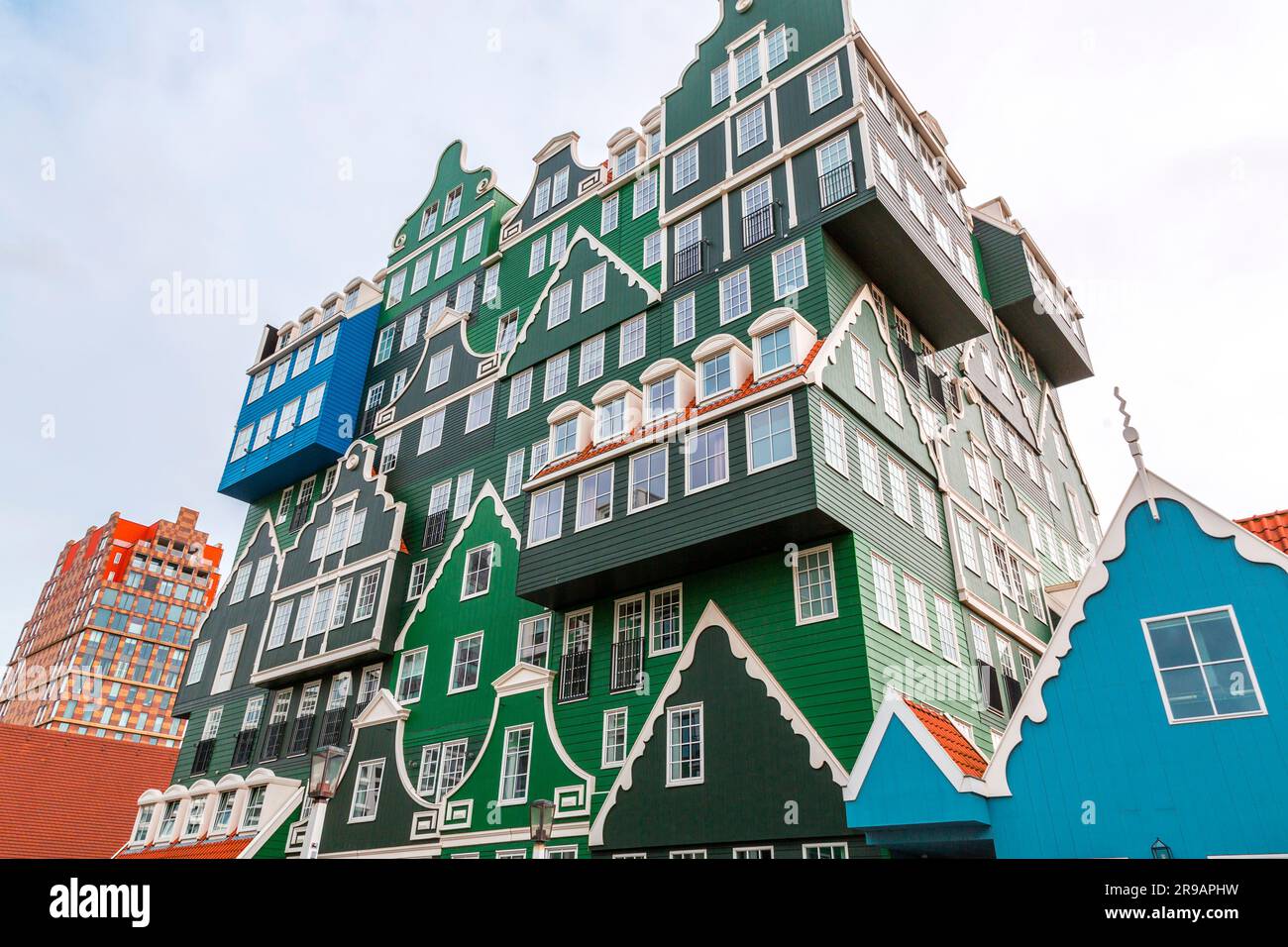Piled traditional houses in Zaandam, the Netherlands Stock Photo Alamy