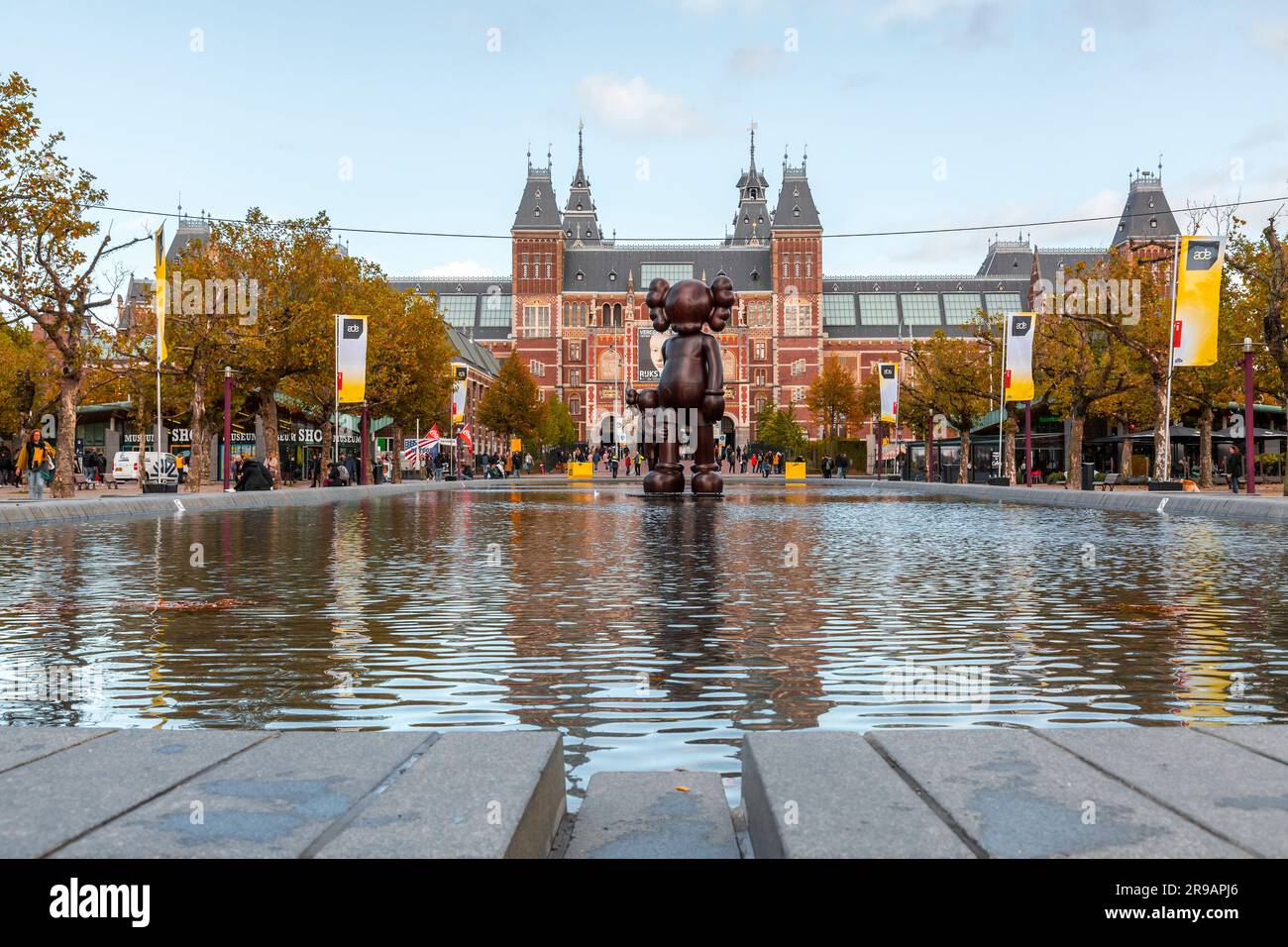 Amsterdam, NL October 12, 2021 Modern sculpture from the New Jersey