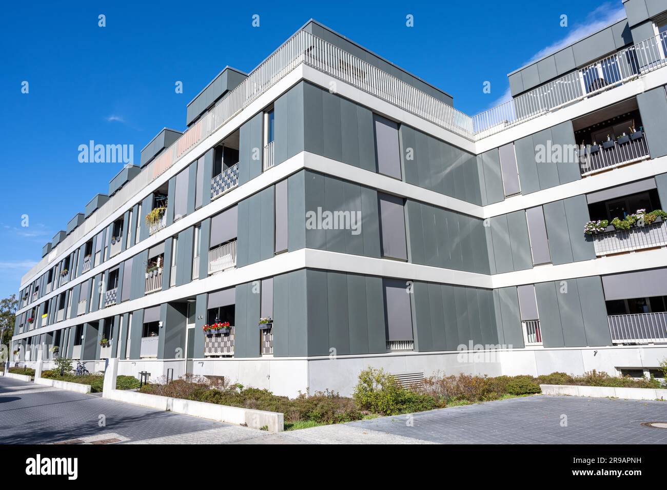 Modern terraced houses seen in Berlin, Germany Stock Photo - Alamy