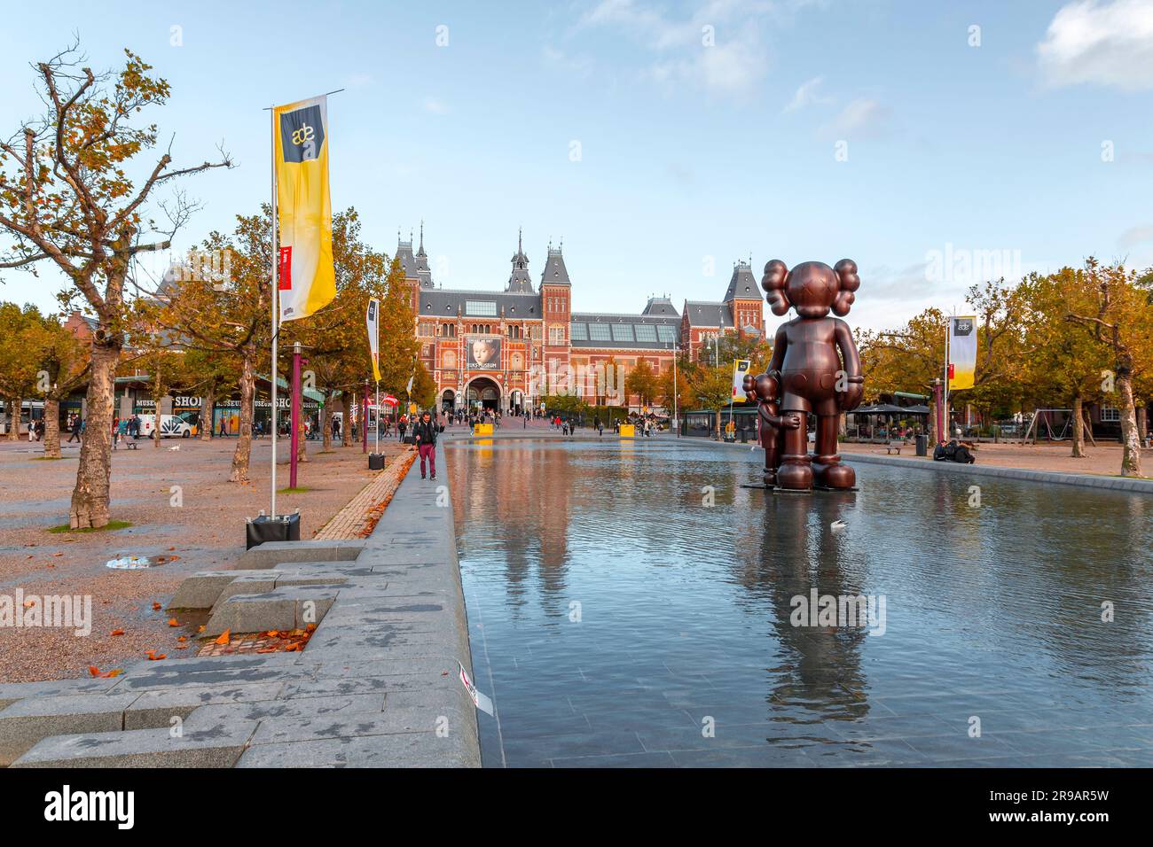 Amsterdam, NL October 12, 2021 Modern sculpture from the New Jersey