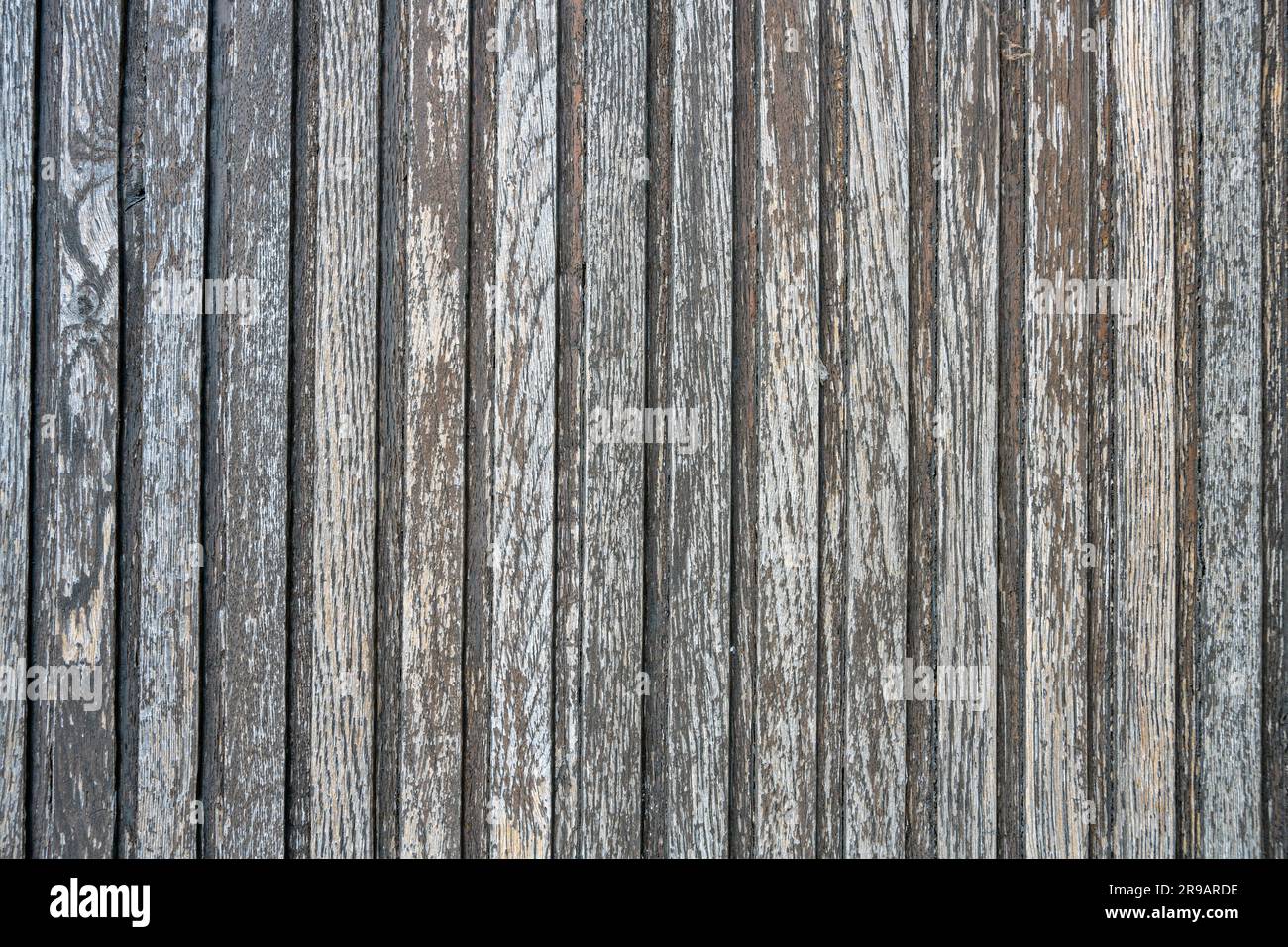 Background from an old and worn board wall Stock Photo