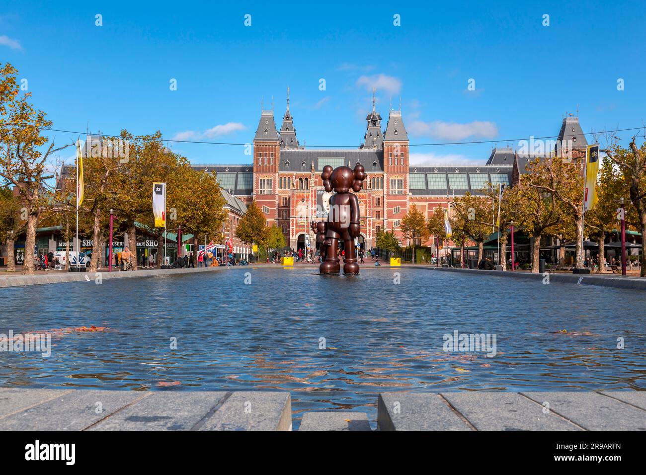 Amsterdam, NL October 12, 2021 Modern sculpture from the New Jersey