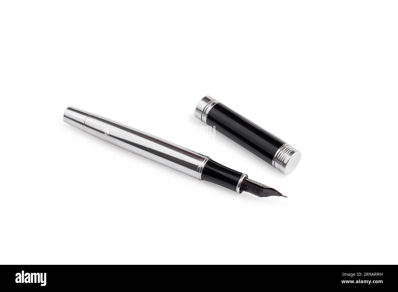 Fountain writing pen on a white background Stock Photo - Alamy