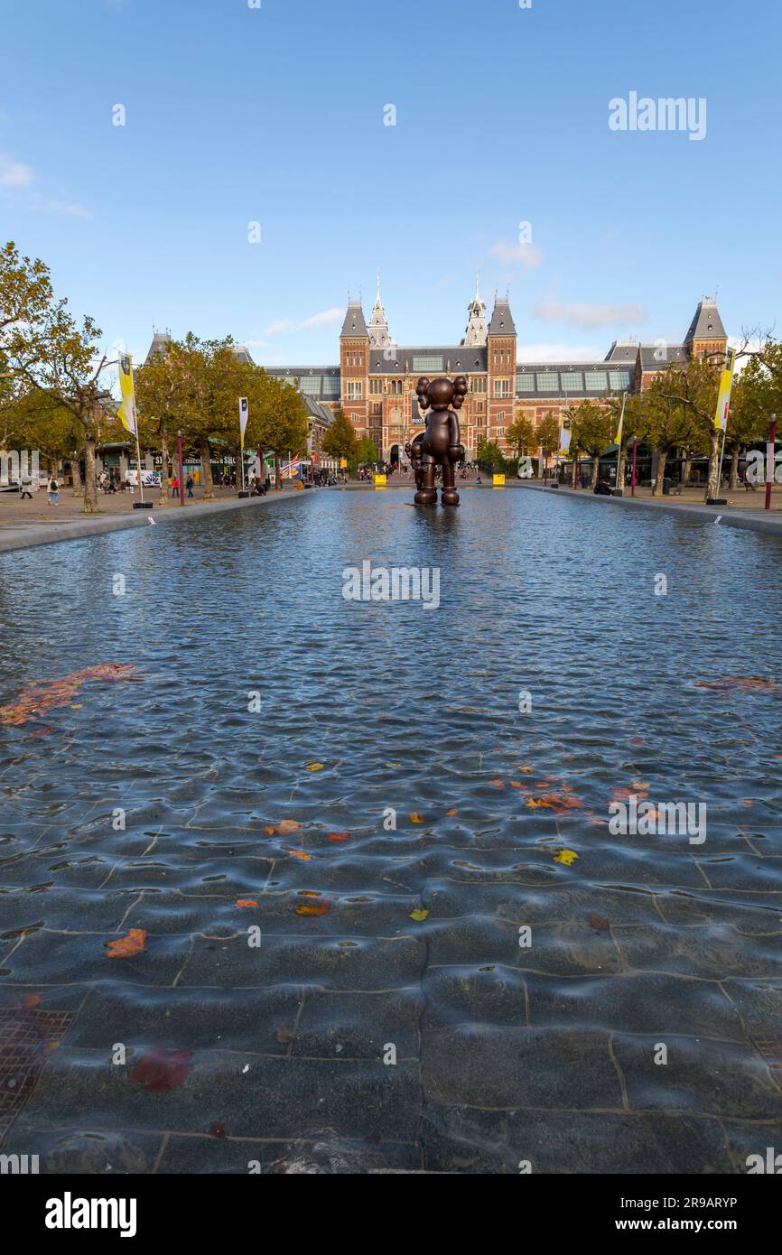 Amsterdam, NL October 12, 2021 Modern sculpture from the New Jersey
