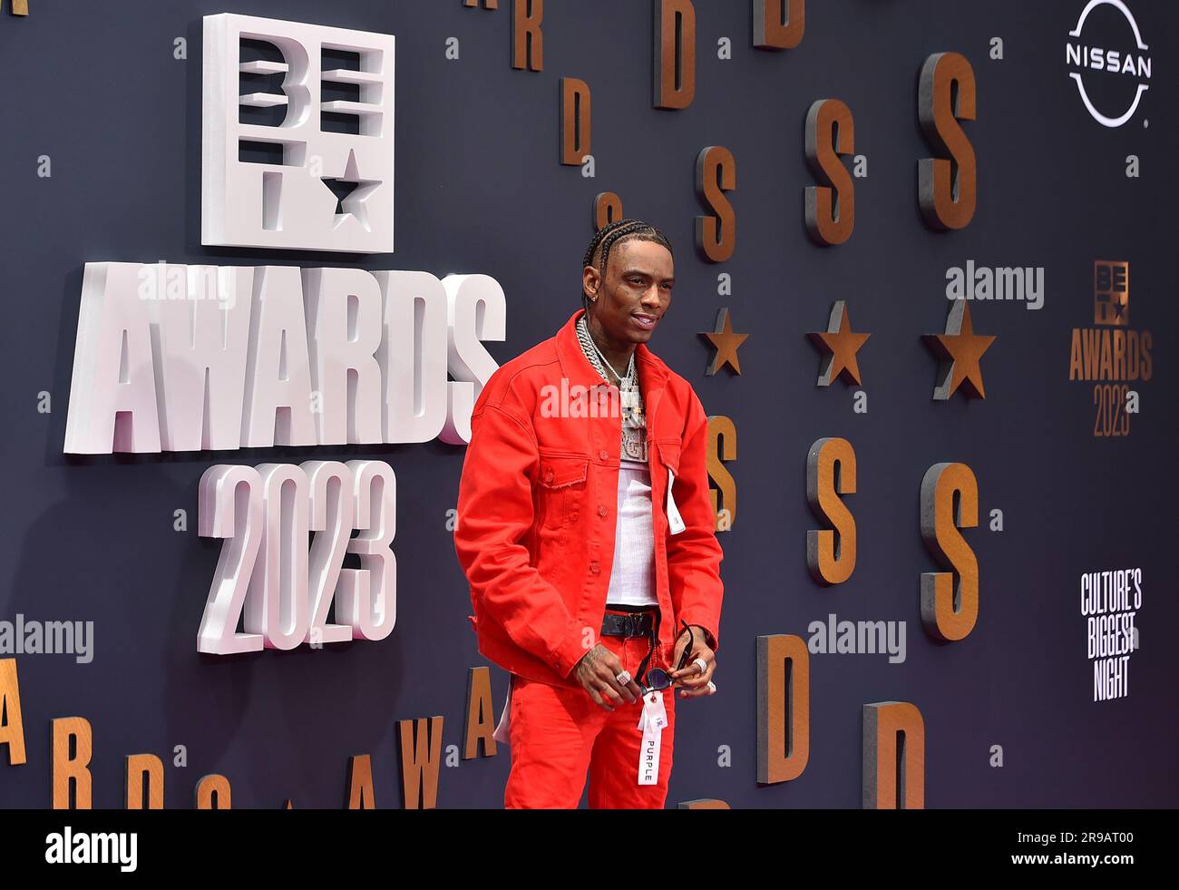 Soulja Boy arrives at the BET Awards on Sunday, June 25, 2023, at the