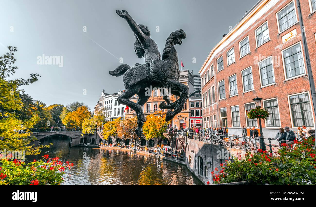 Um canal movimentado, Utrecht quebra-cabeça em Obras de Arte