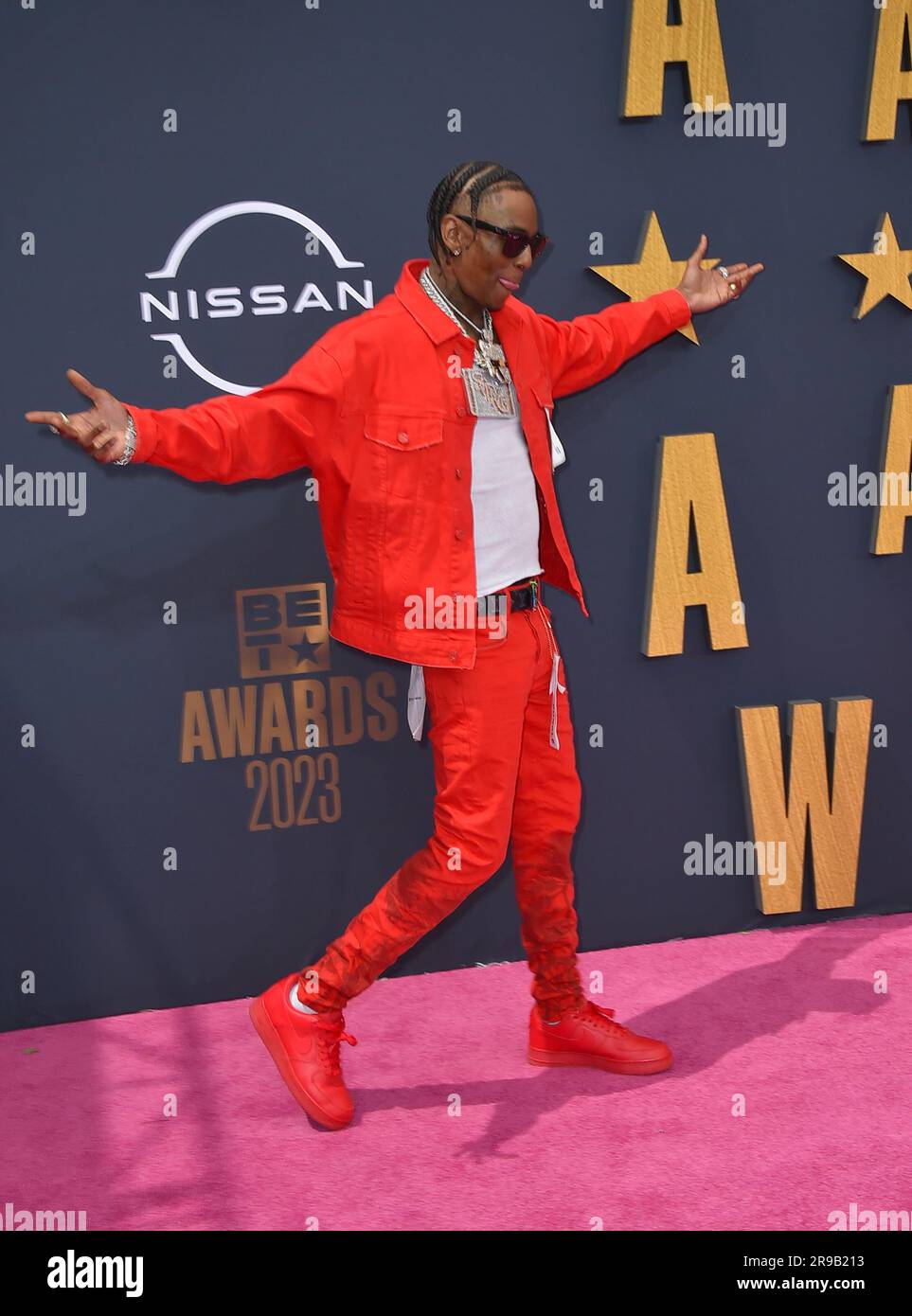 Soulja Boy arrives at the BET Awards on Sunday, June 25, 2023, at the