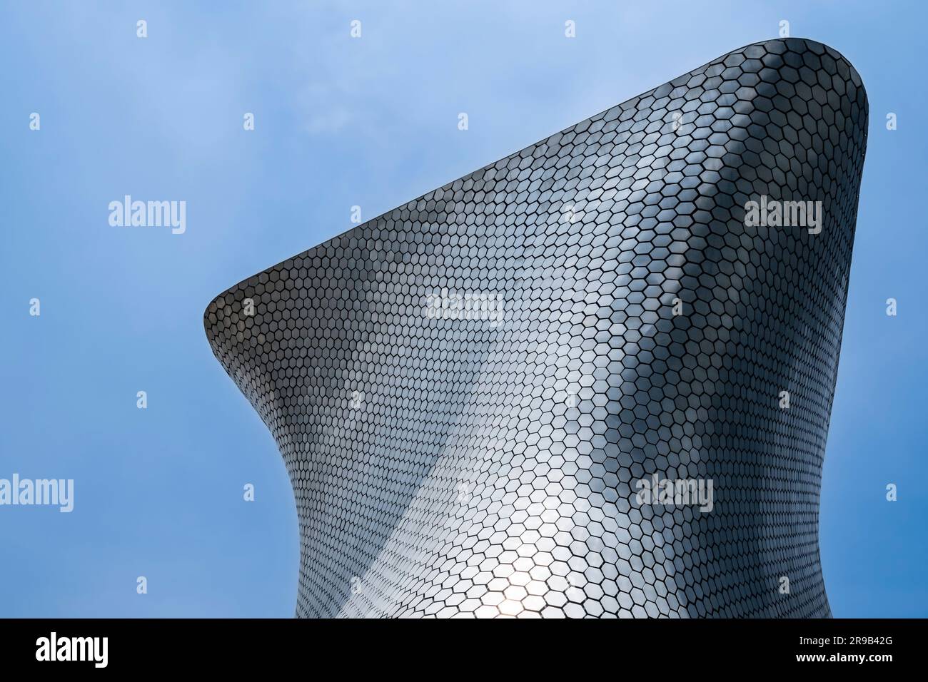 A part of the exterior of the Museo Soumaya in Mexico City, Mexico Stock Photo