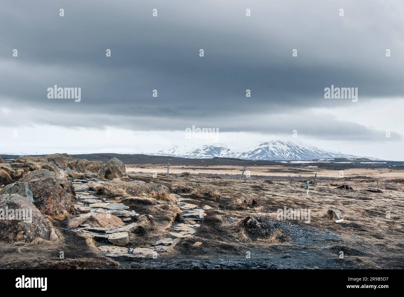 Ice Age Landscape From Iceland In Cloudy Weather Stock Photo - Alamy