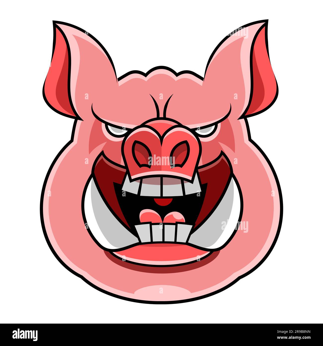 Farm Animal Pig with Funny Piggy. Little Piglet Stock Vector Image ...