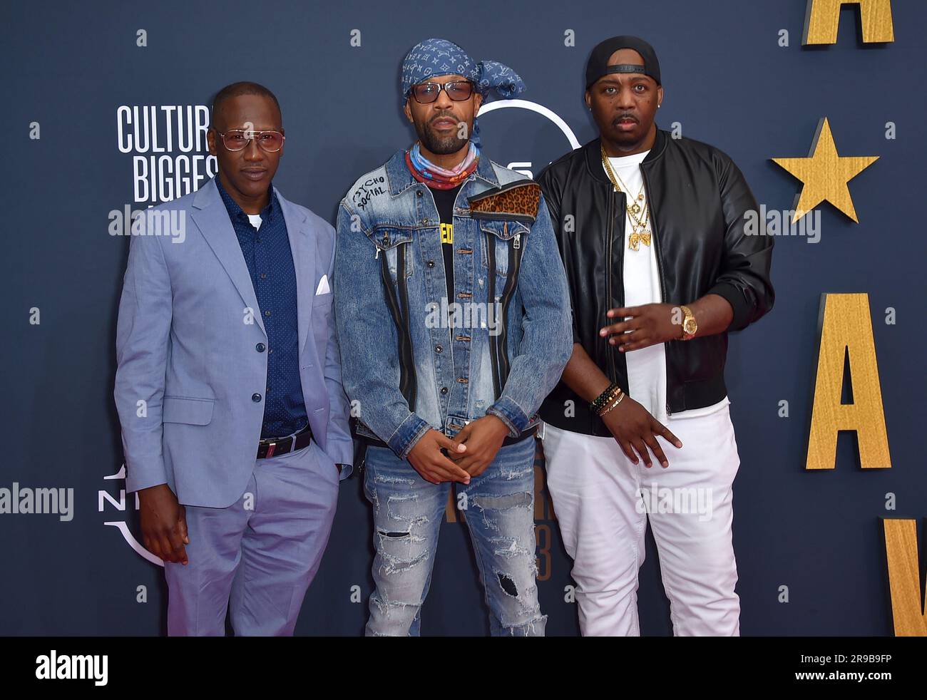 Keith Murray, from left, Redman and Erick Sermon arrive at the BET ...
