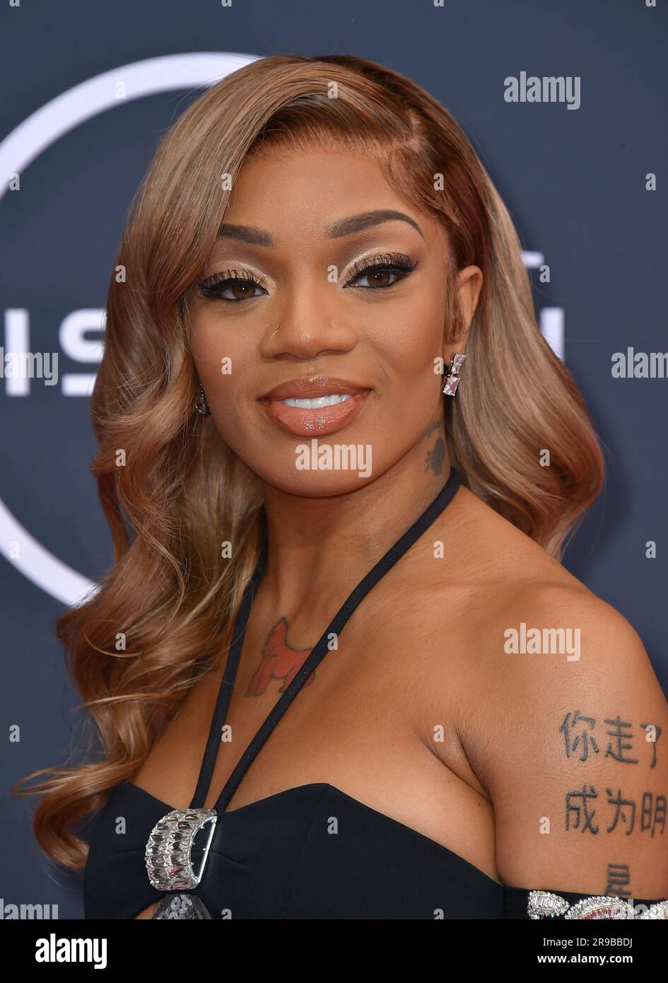 GloRilla arrives at the BET Awards on Sunday, June 25, 2023, at the