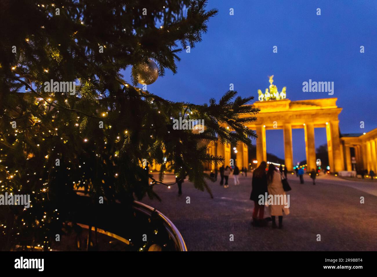 The famous landmark of Brandenburg Gate or Brandenburger Tor in Berlin