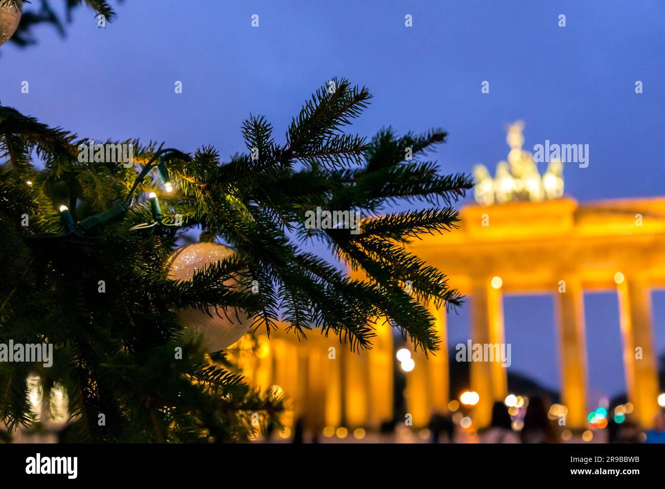 The famous landmark of Brandenburg Gate or Brandenburger Tor in Berlin