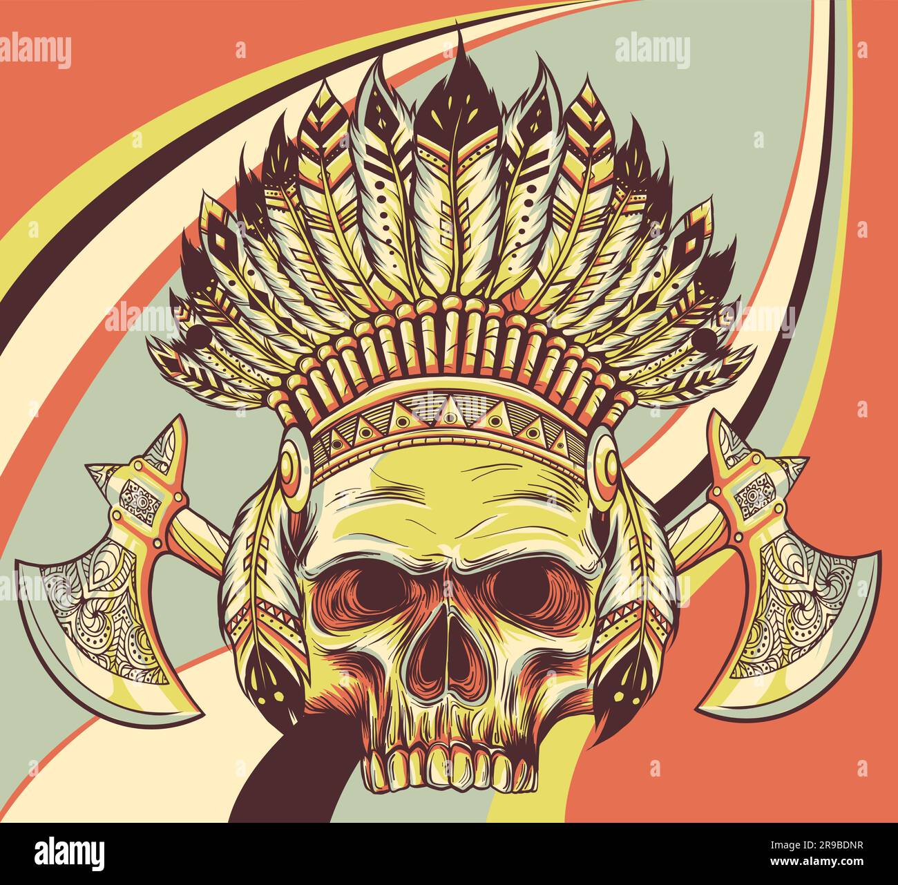 The image of the skull. Vector illustration Stock Vector Image & Art ...