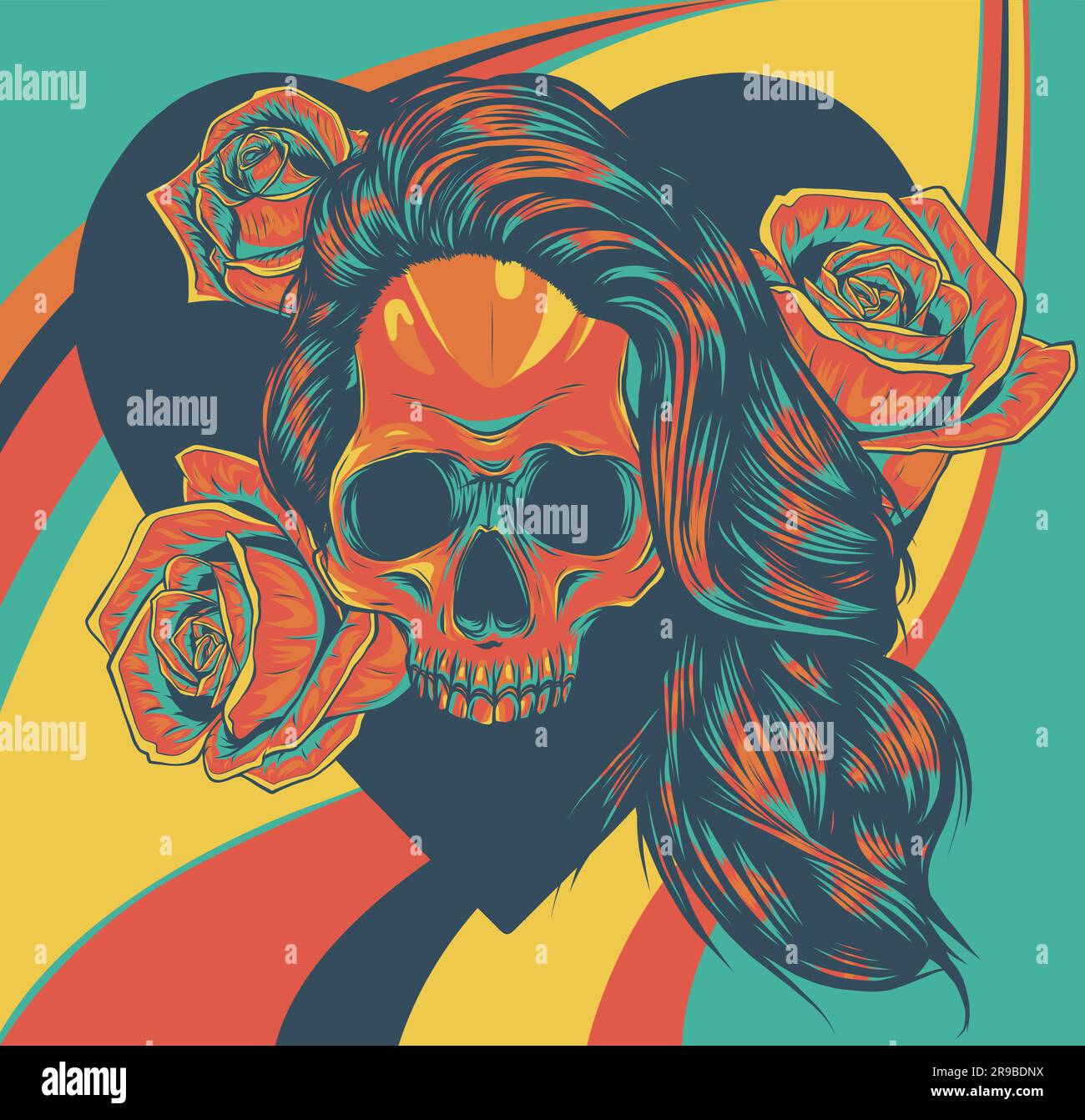 The image of the skull. Vector illustration Stock Vector Image & Art ...