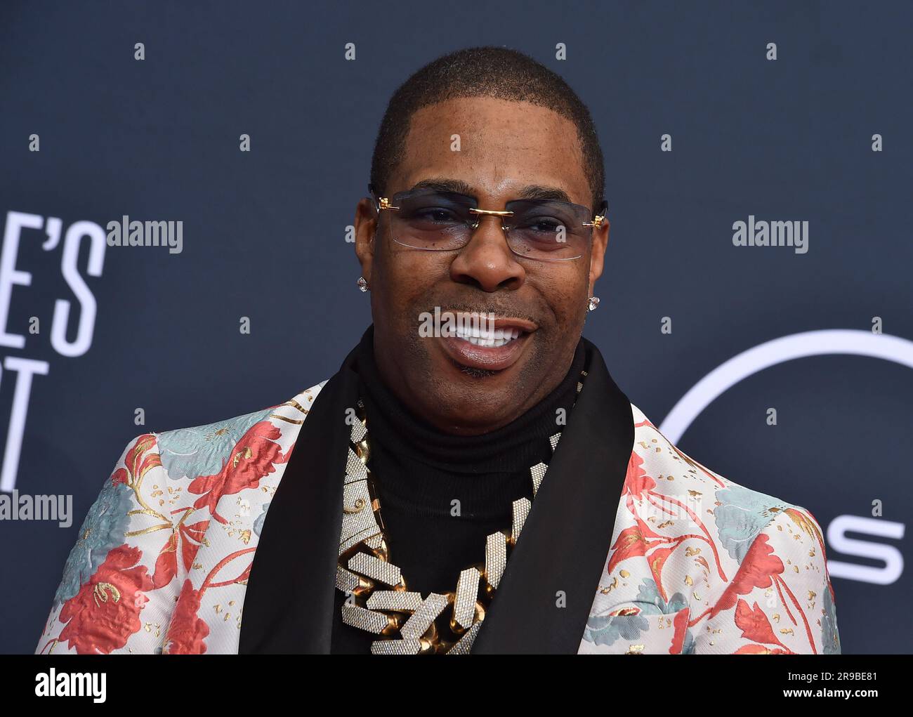 Busta Rhymes arrives at the BET Awards on Sunday, June 25, 2023, at the