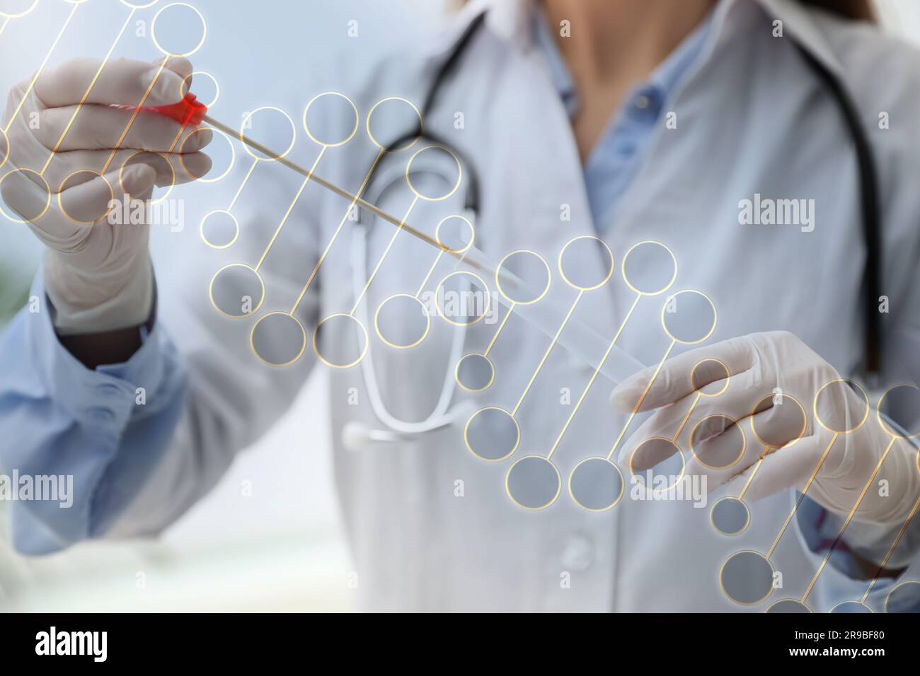 Double exposure of laboratory worker with buccal cotton swab and tube