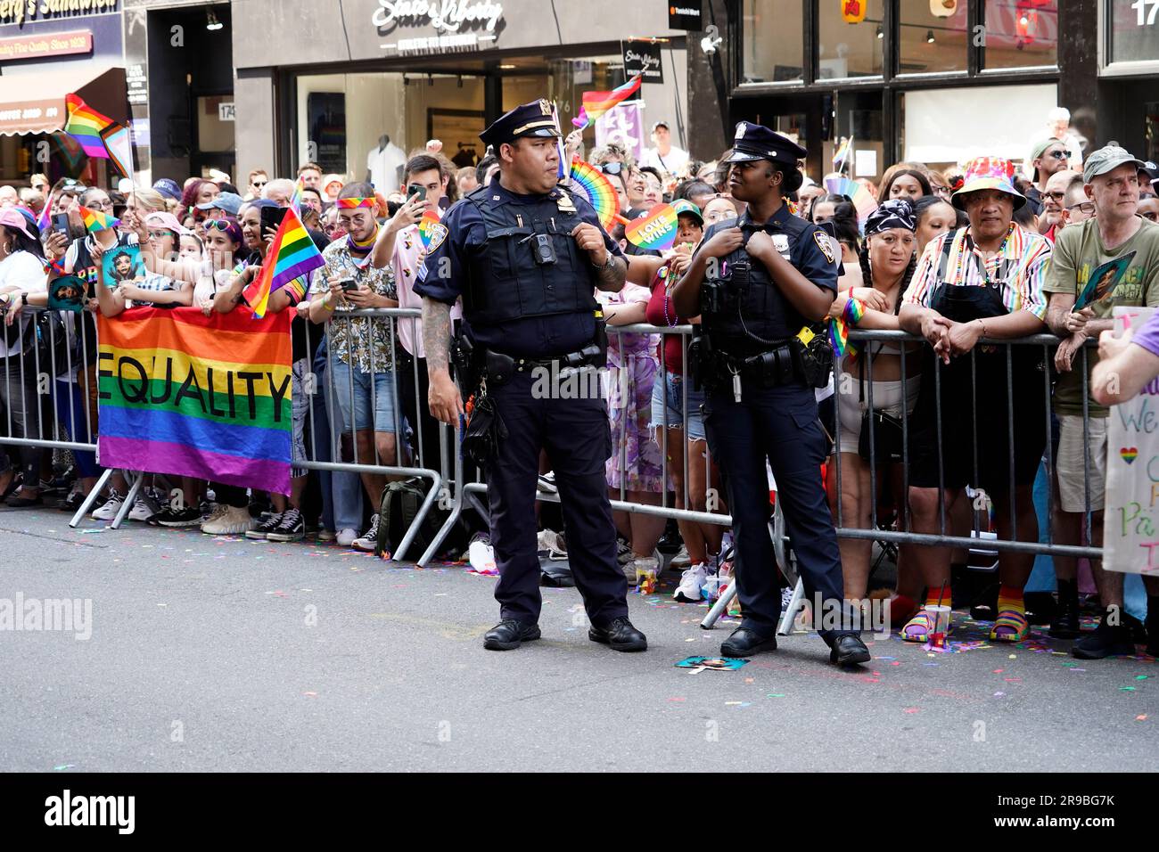 New York, New York, USA. 25th June, 2023. The 2023 NY Pride Parade