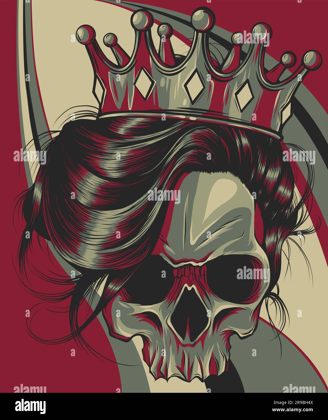 The image of the skull. Vector illustration Stock Vector Image & Art ...