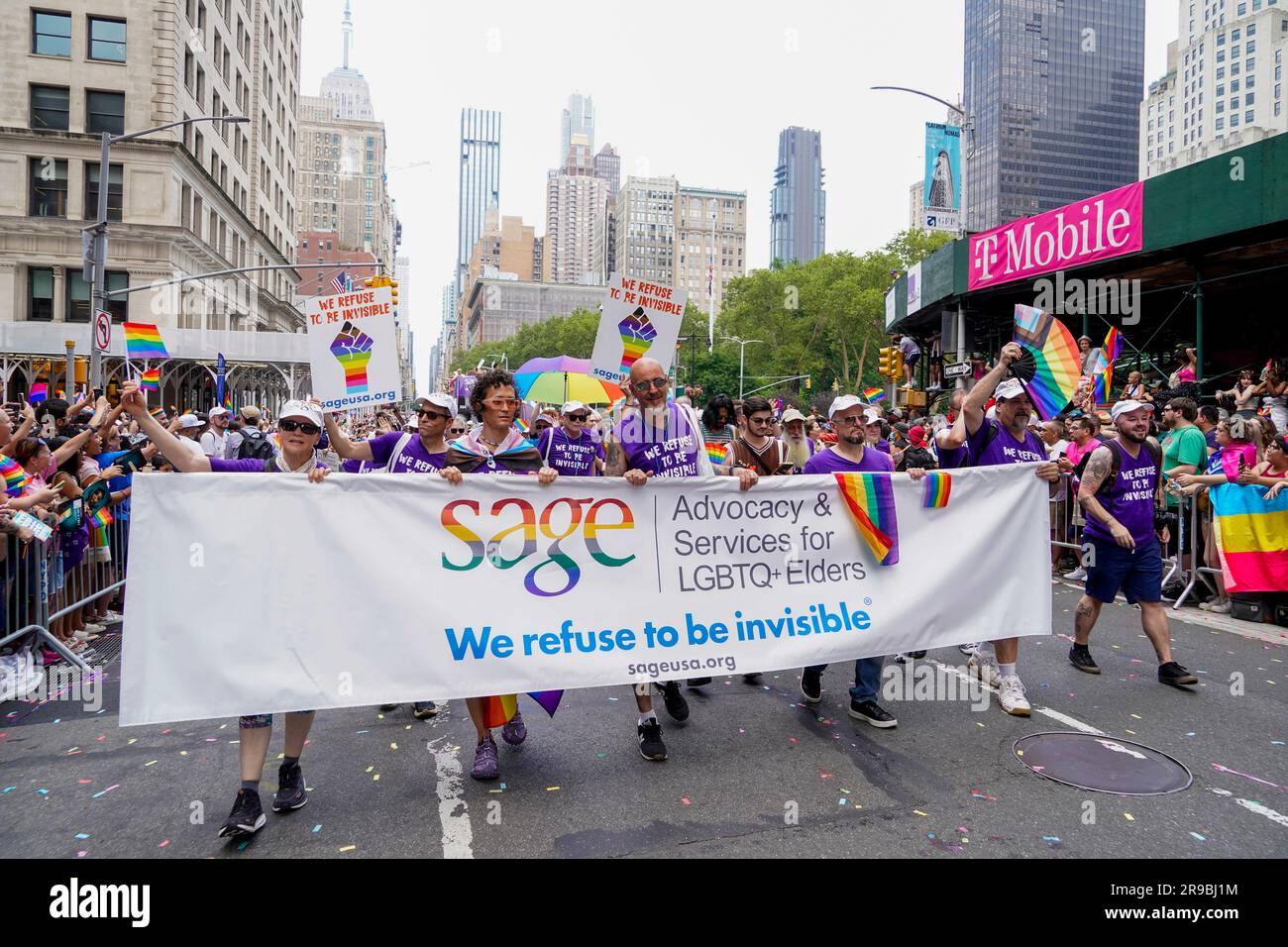 New York New York Usa 25th June 2023 The 2023 Ny Pride Parade Held Along Fifth Avenue In 8445