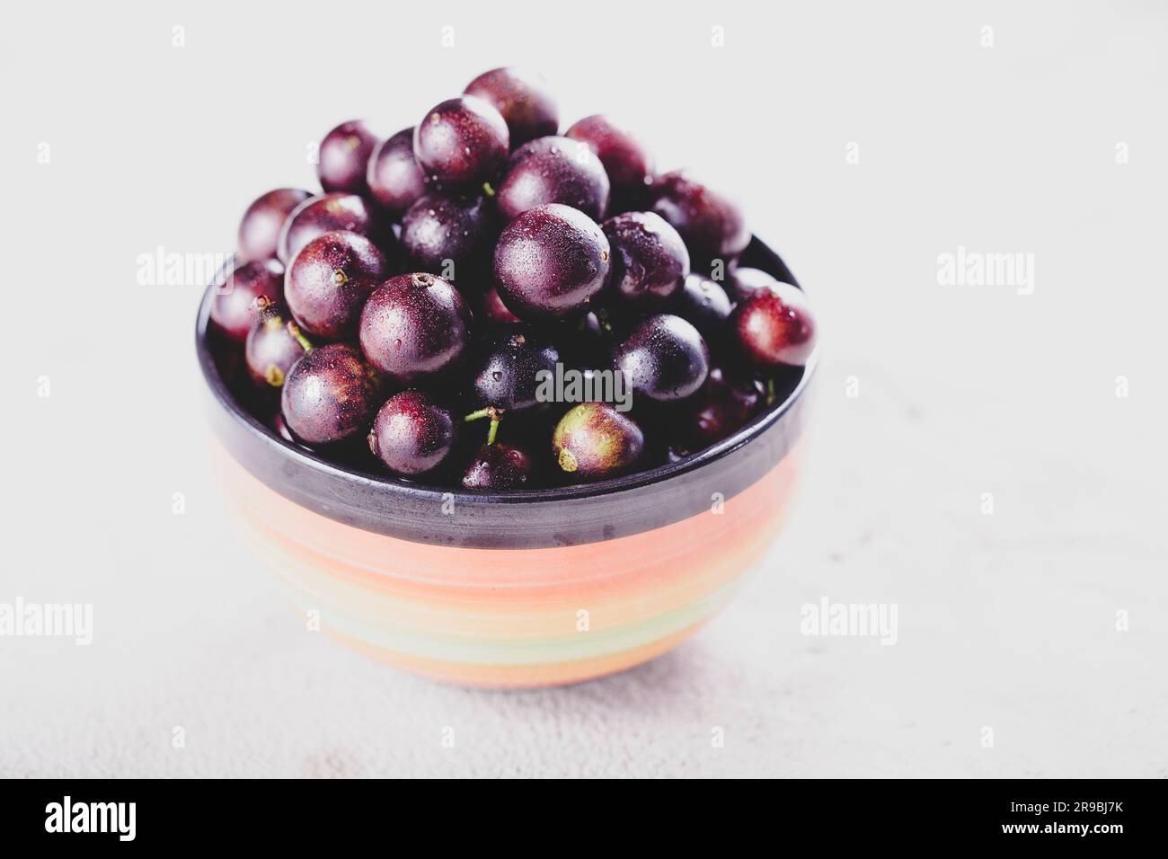 Jabuticaba, a fruit full of healthy properties, close-up view Stock ...