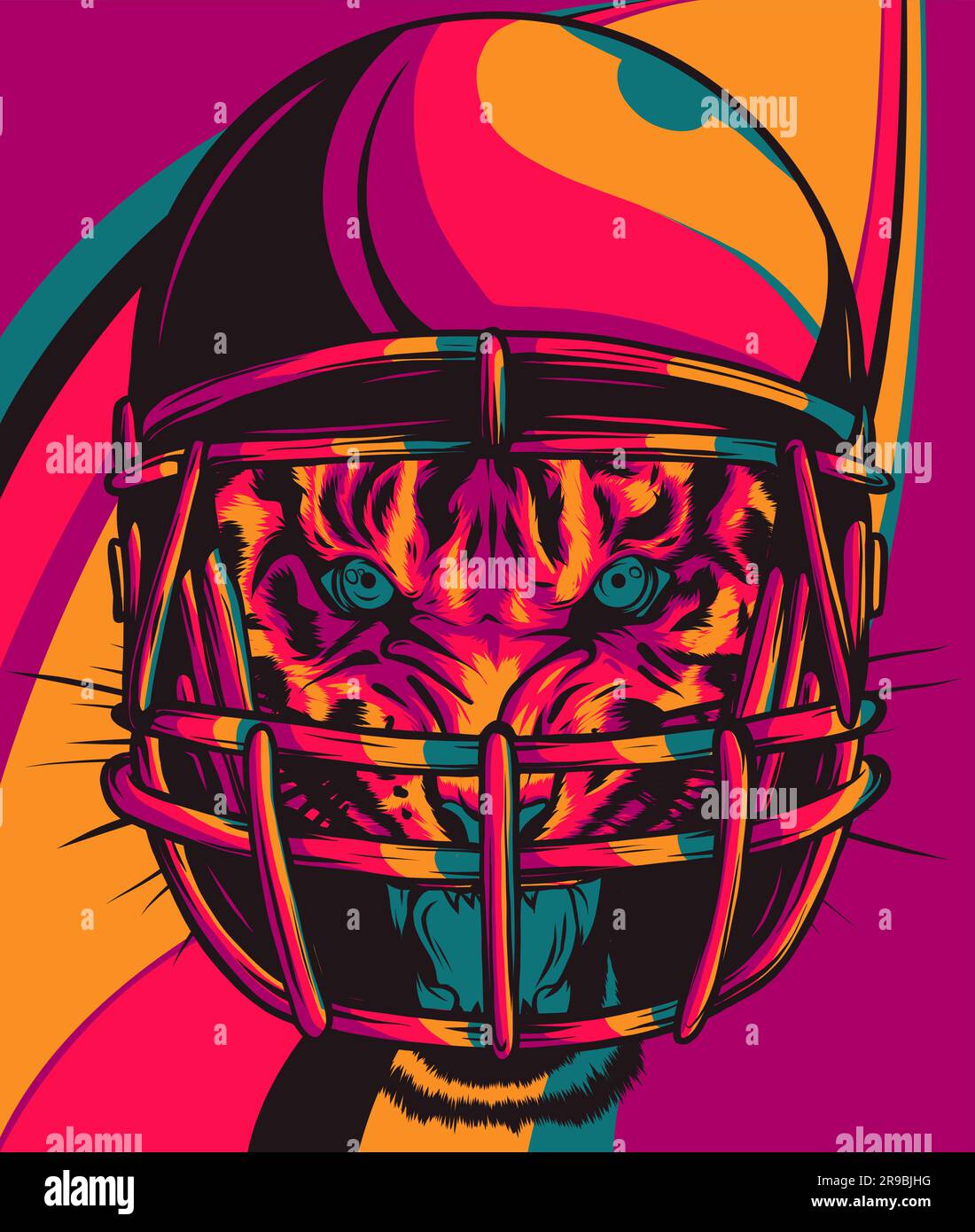 Portrait of a head leopard vector illustration Stock Vector Image & Art