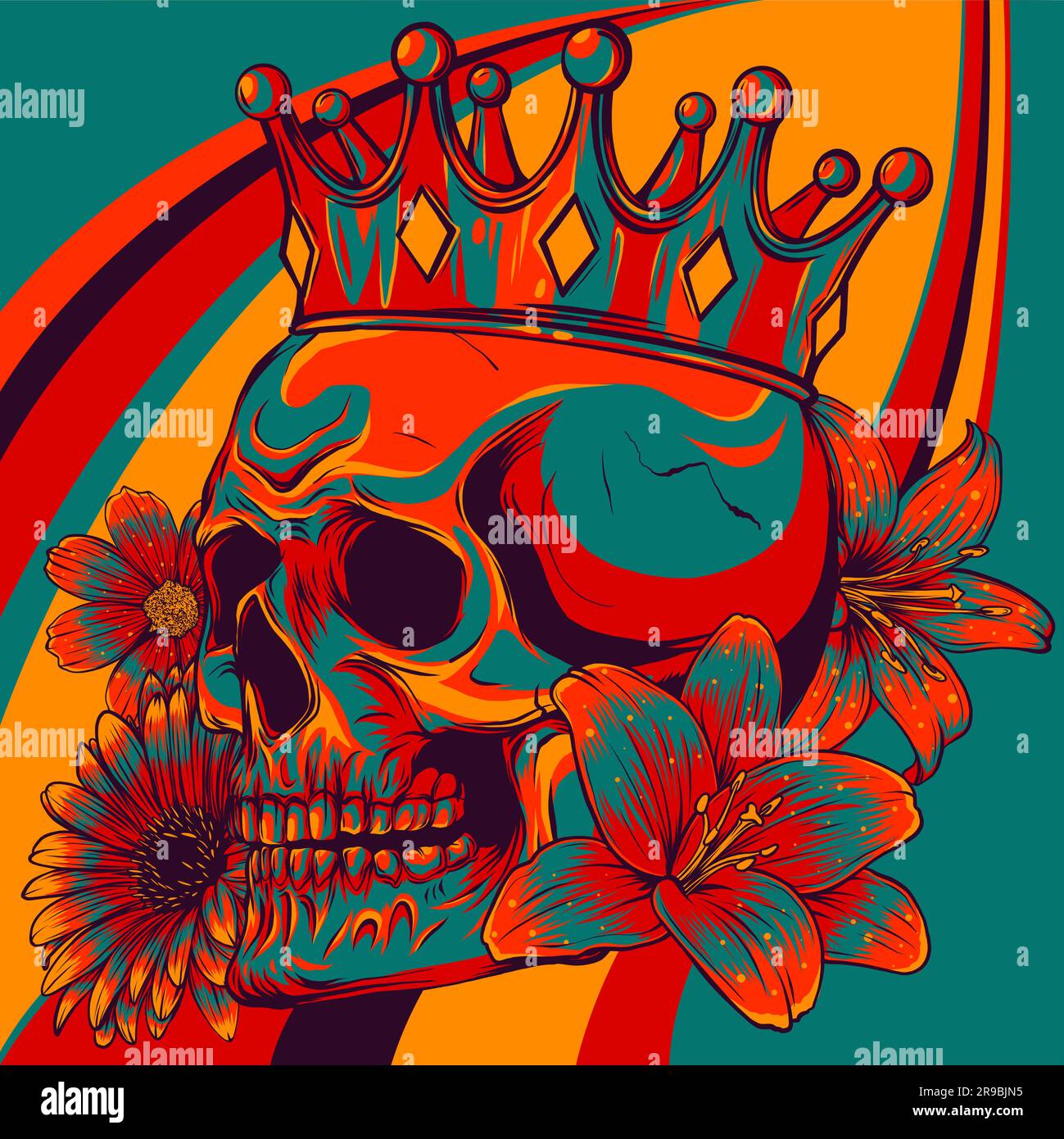 The image of the skull. Vector illustration Stock Vector Image & Art ...