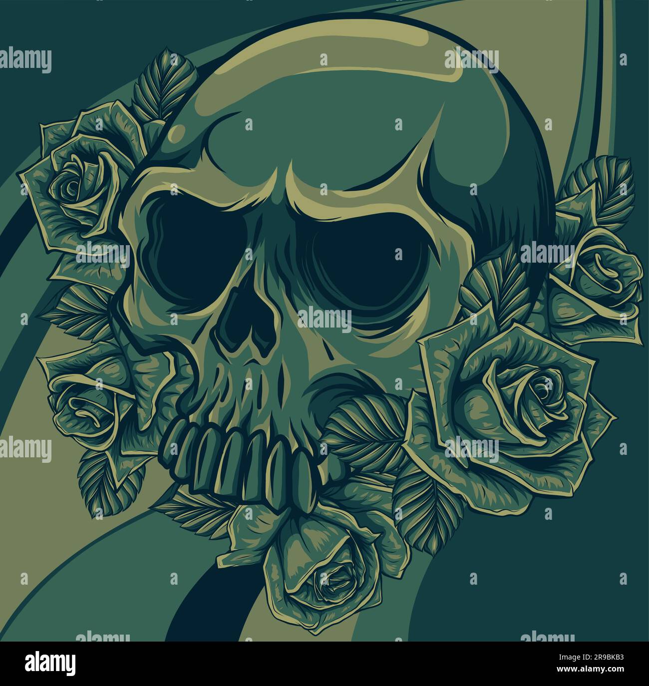 The image of the skull. Vector illustration Stock Vector Image & Art ...