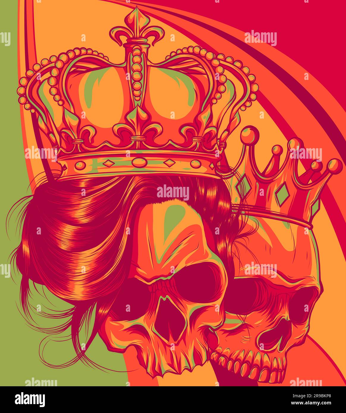 The image of the skull. Vector illustration Stock Vector Image & Art ...