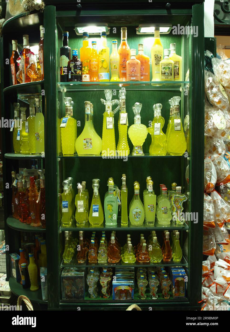 Souvenir shop in Corfu Town, Greece Stock Photo
