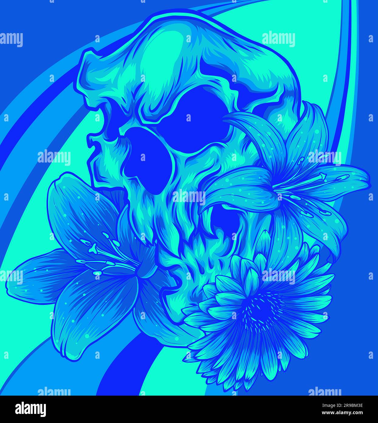 The image of the skull. Vector illustration Stock Vector Image & Art ...