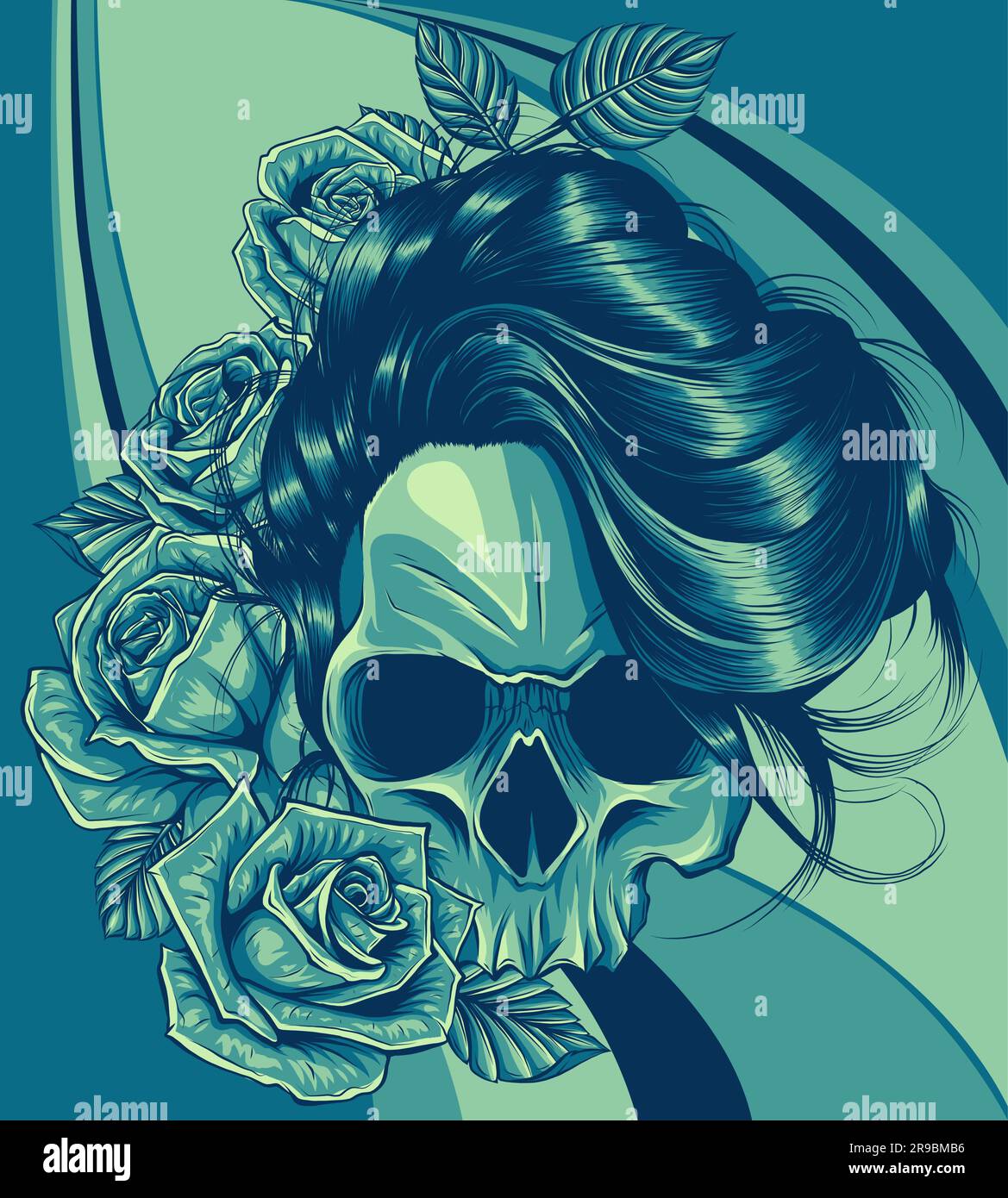 The image of the skull. Vector illustration Stock Vector Image & Art ...