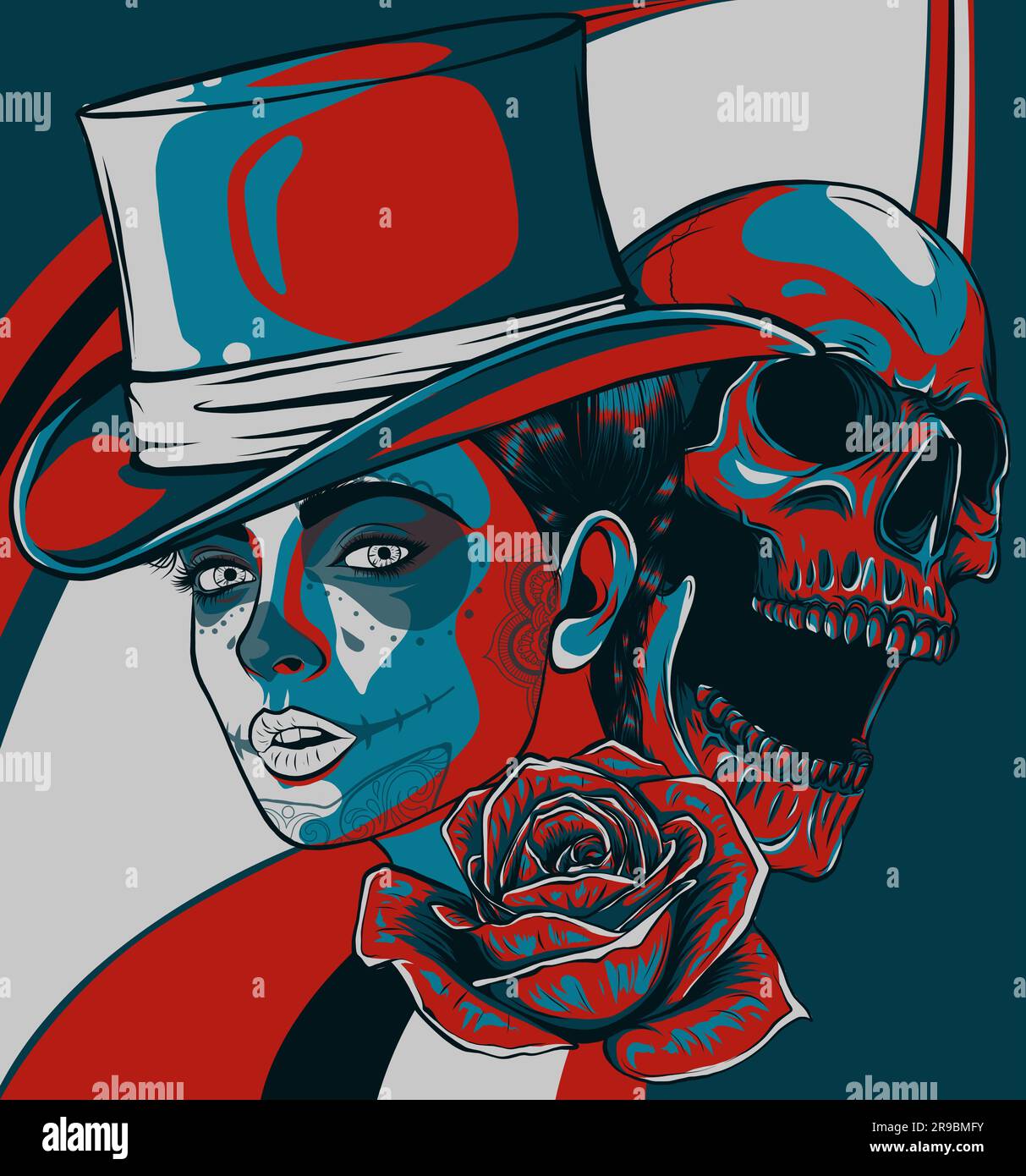 The image of the skull. Vector illustration Stock Vector Image & Art ...