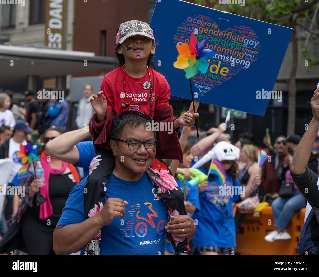 San Francisco, United States. 25th June, 2023. Participants march up