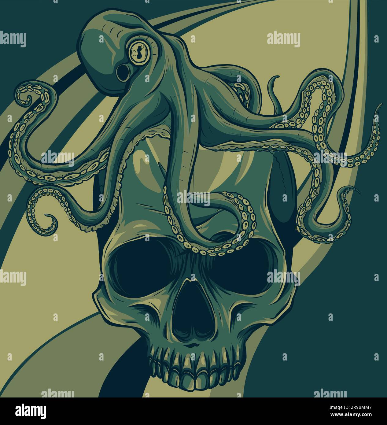 The image of the skull. Vector illustration Stock Vector Image & Art ...