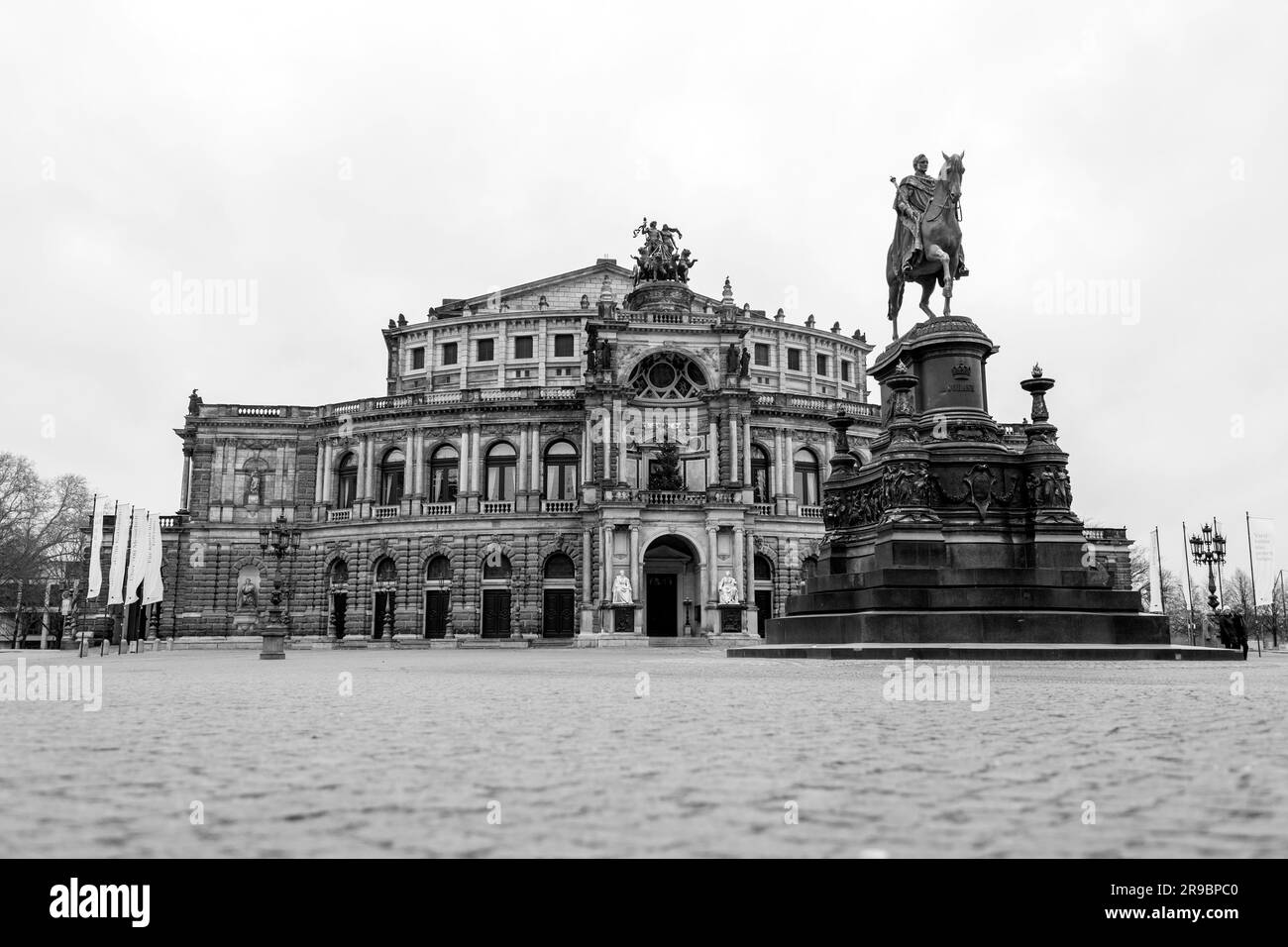 Dresden, Germany December 19, 2021 Historical Semperoper building