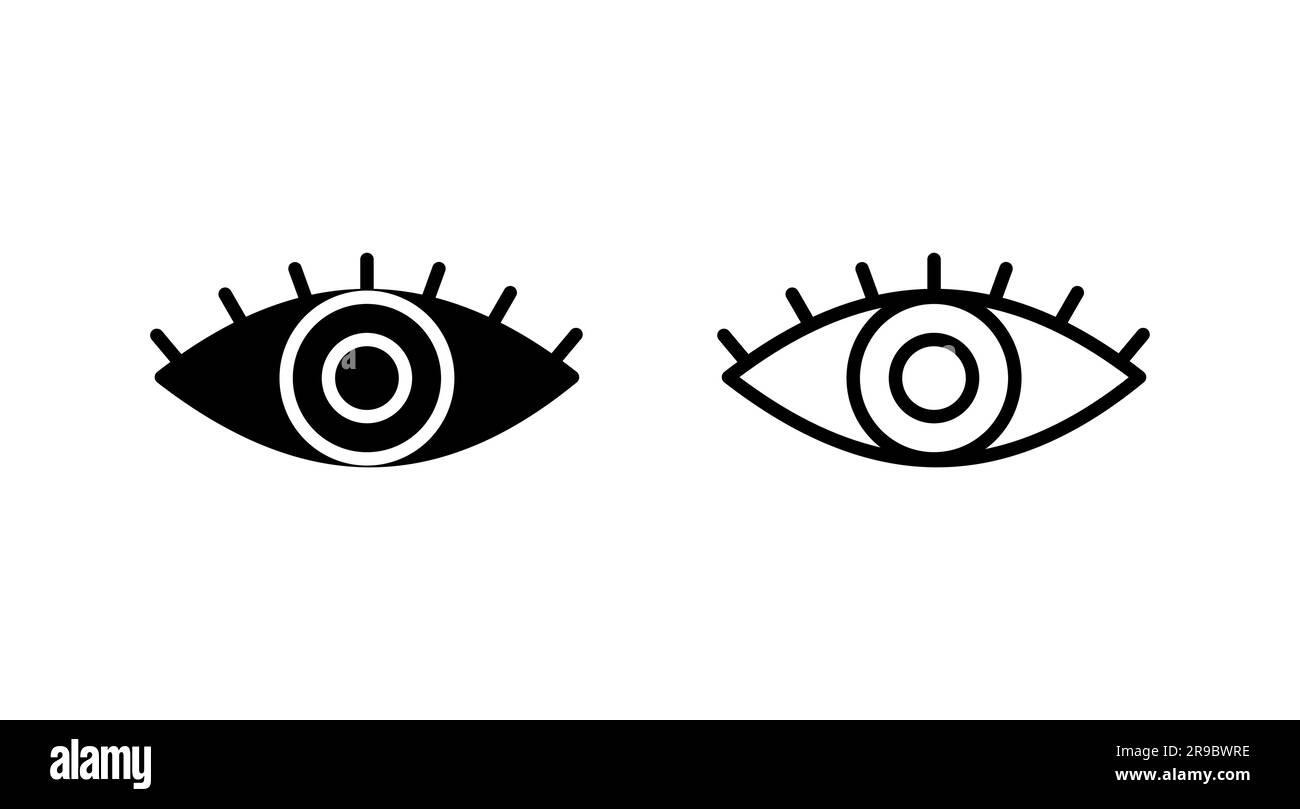 Eye icon. Look and Vision icon. Eye vector icon Stock Vector Image ...