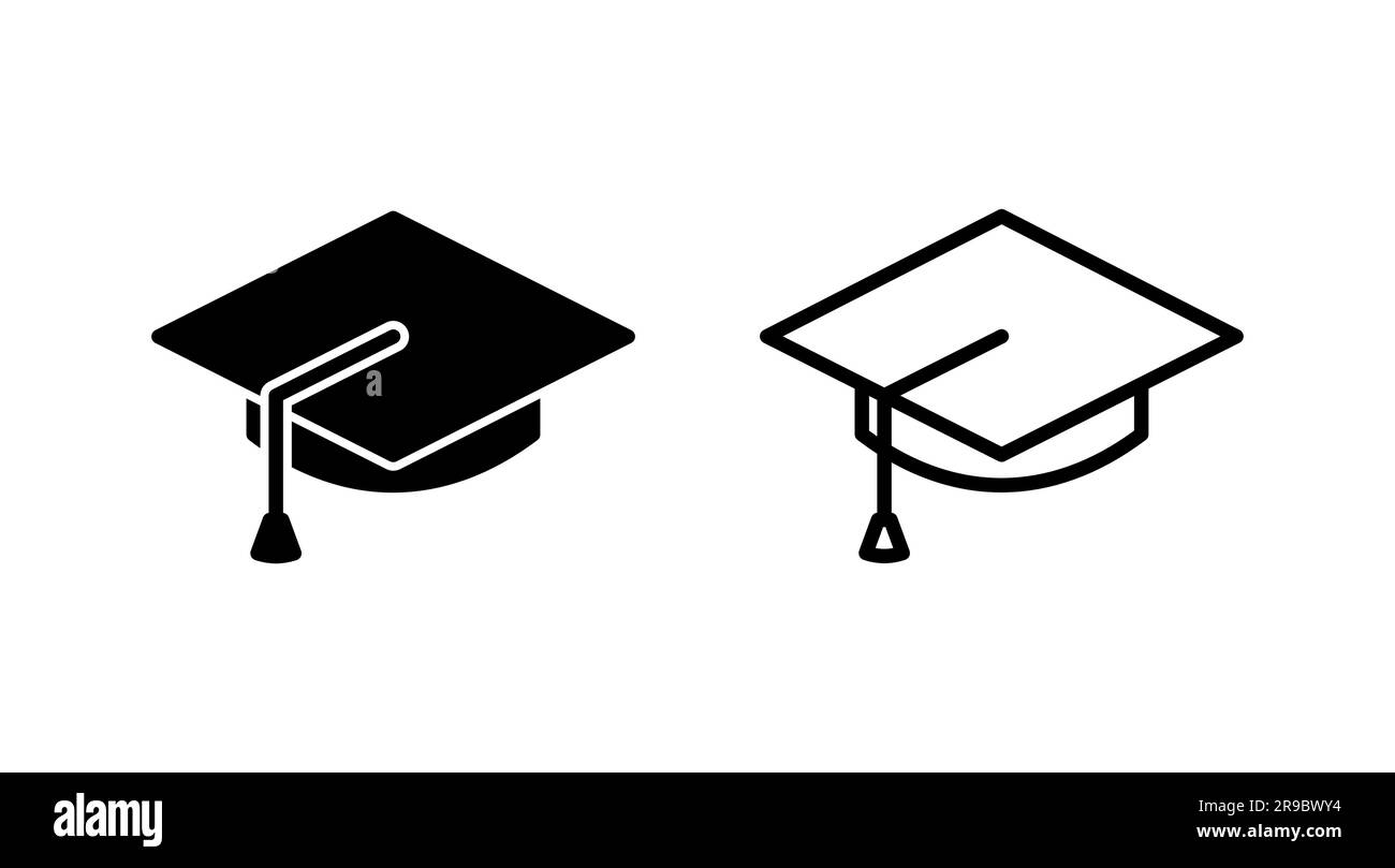 Education icon vector. graduation cap icon vector Stock Vector Image ...