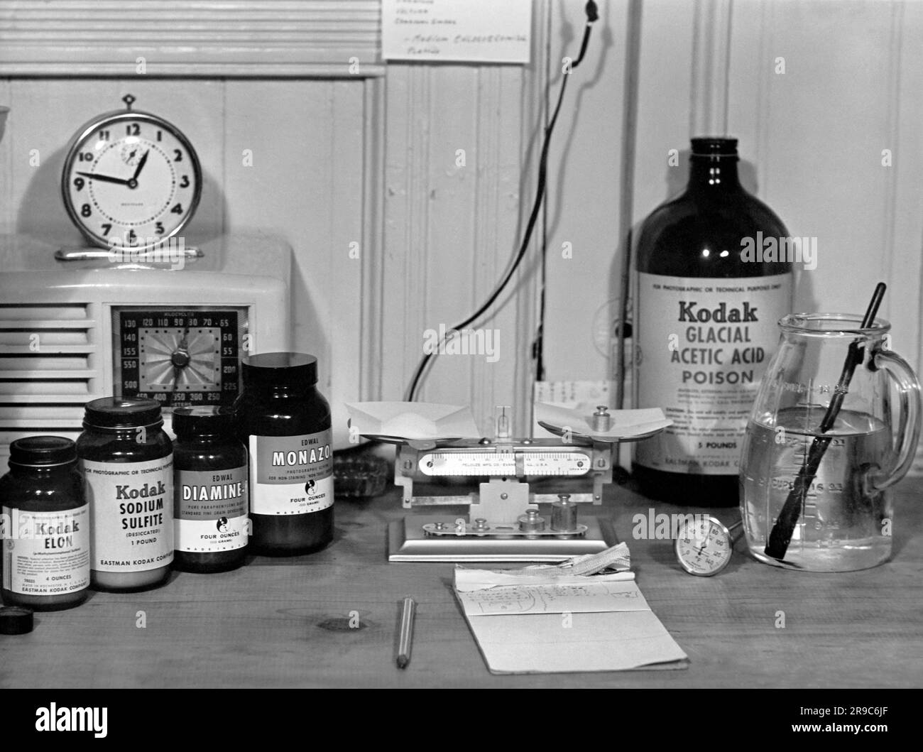 United States c. 1939 Kodak chemicals and other ingredients for