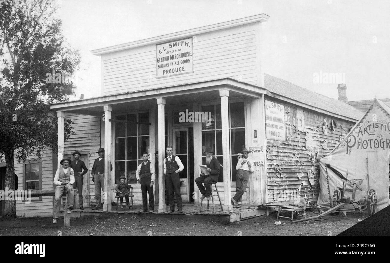 Twin Bridges, Montana c. 1895 E.L. Smith's General Store with an