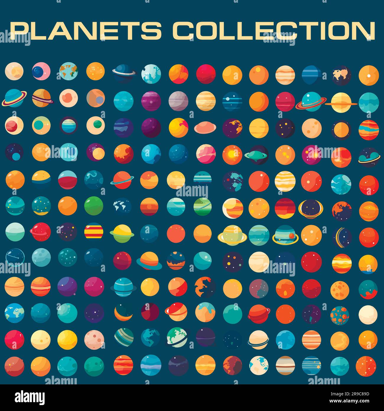 Cosmos illustration planet earth icons hi-res stock photography and ...