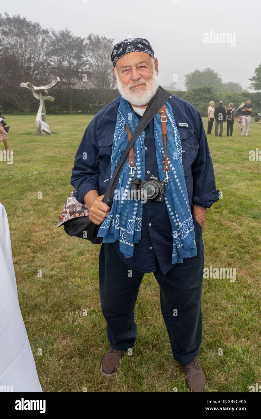 Bruce Weber attends the Evelyn Alexander Wildlife Rescue Center's Get Wild Benefit at the Sagaponack Sculpture Garden in Sagaponack, NY on June 24, 2023. (Photo by David Warren /Sipa? USA) Credit: Sipa USA/Alamy Live News Stock Photo
