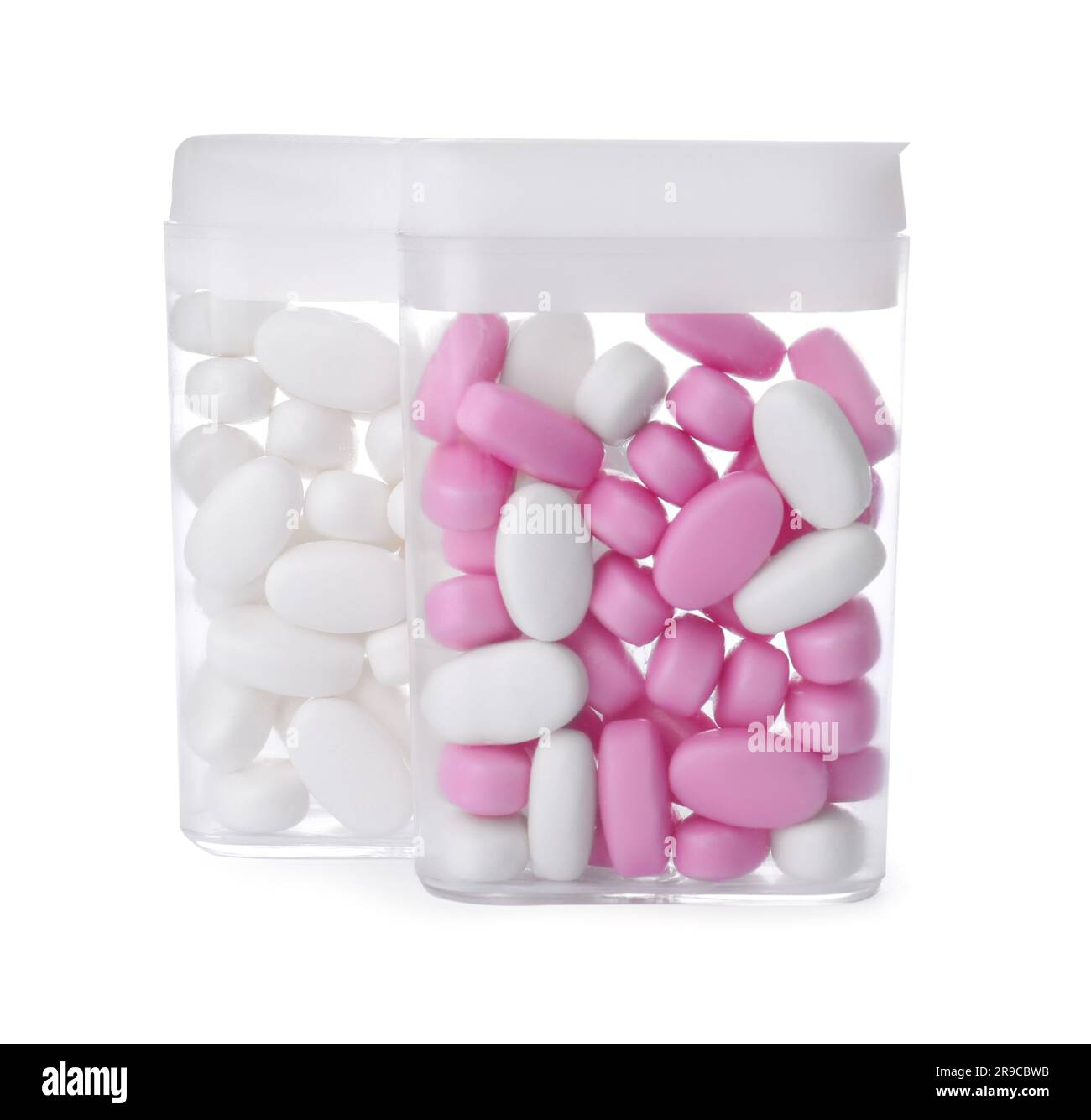 Pink white peppermint candies hi-res stock photography and images - Alamy