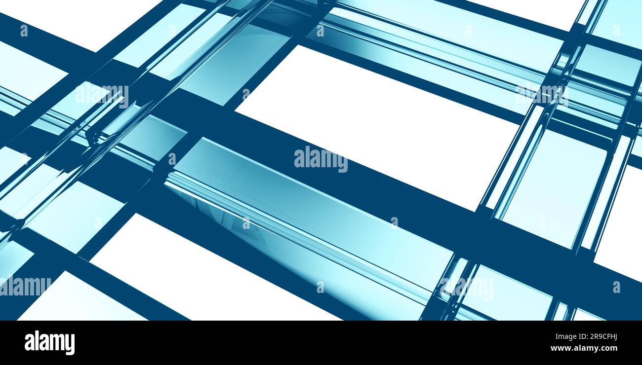 Creative Architecture Abstract Steel and Glass Concept on White Stock ...