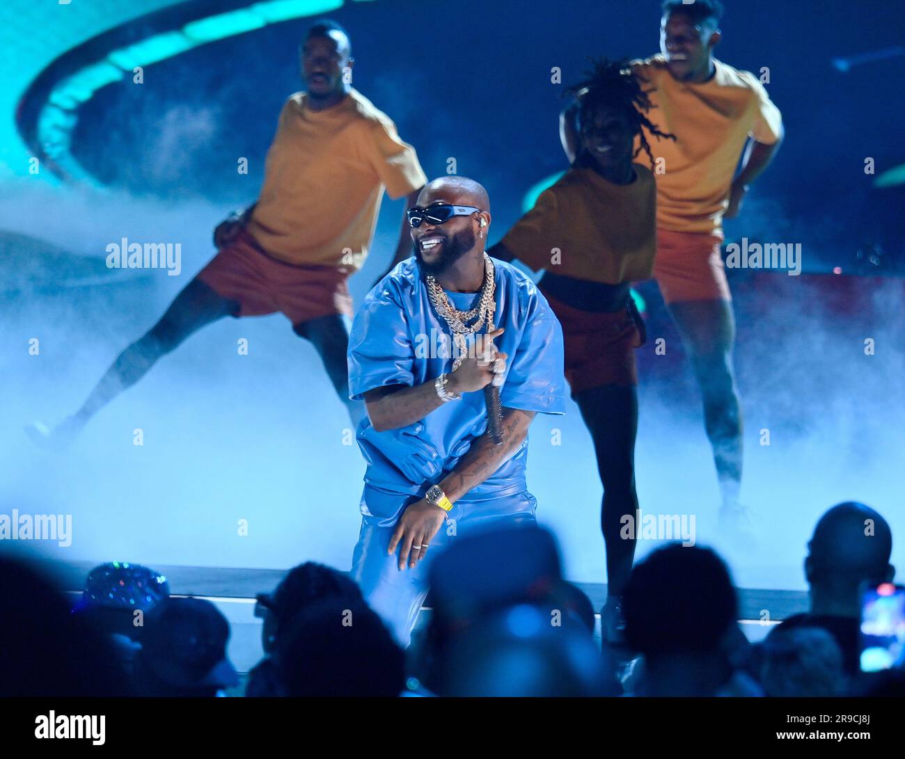 Los Angeles, United States. 25th June, 2023. Davido performs onstage