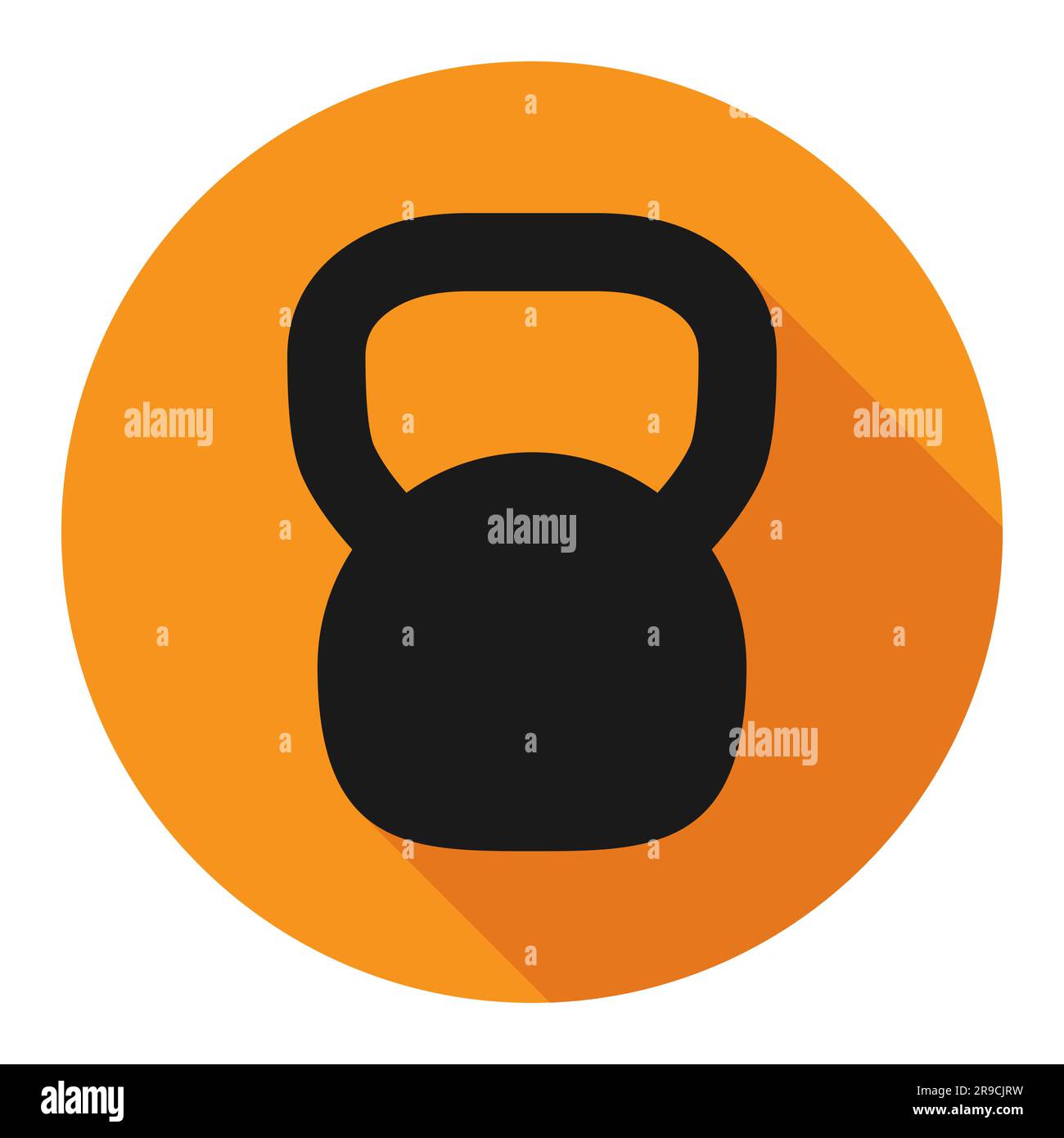 Kettlebell icon, fitness sport symbol, iron equipment vector ...