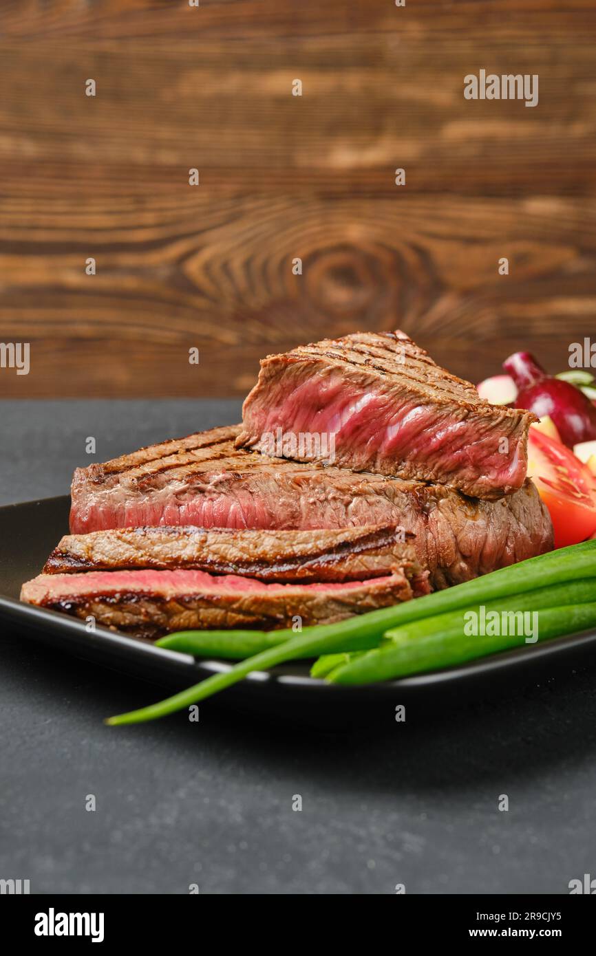 Roasted juicy tritip loin beef steak Stock Photo Alamy