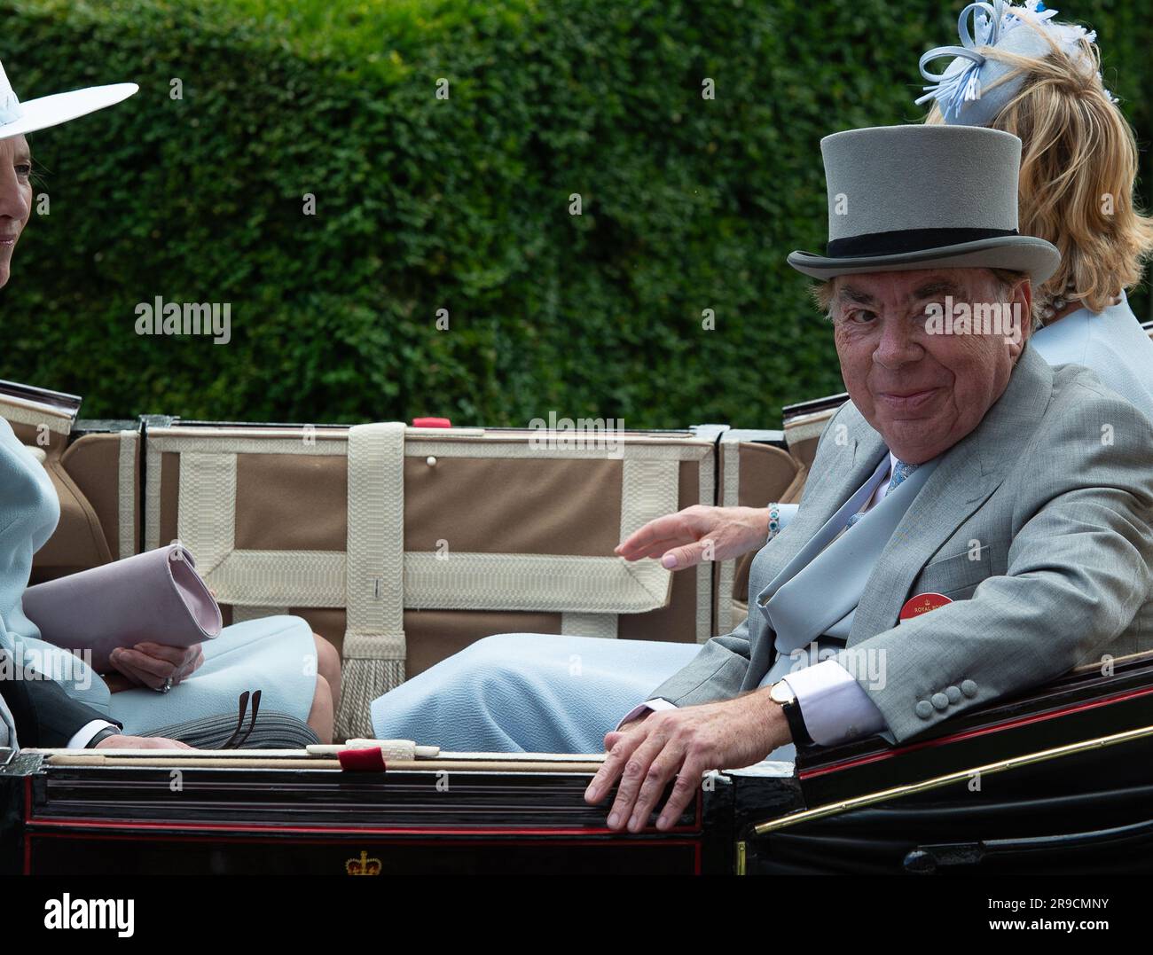 Andrew lloyd webber the royal procession royal ascot day berkshire hi