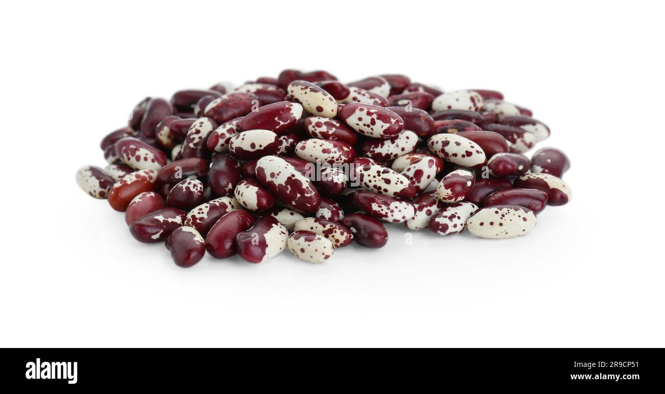 Pile of dry kidney beans on white background Stock Photo Alamy